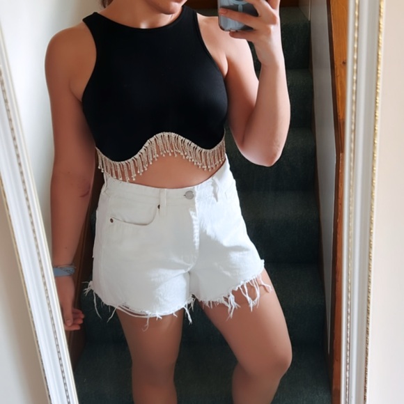 Fringe Rhinestone Top - Picture 4 of 5